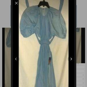 Jean dress with back out